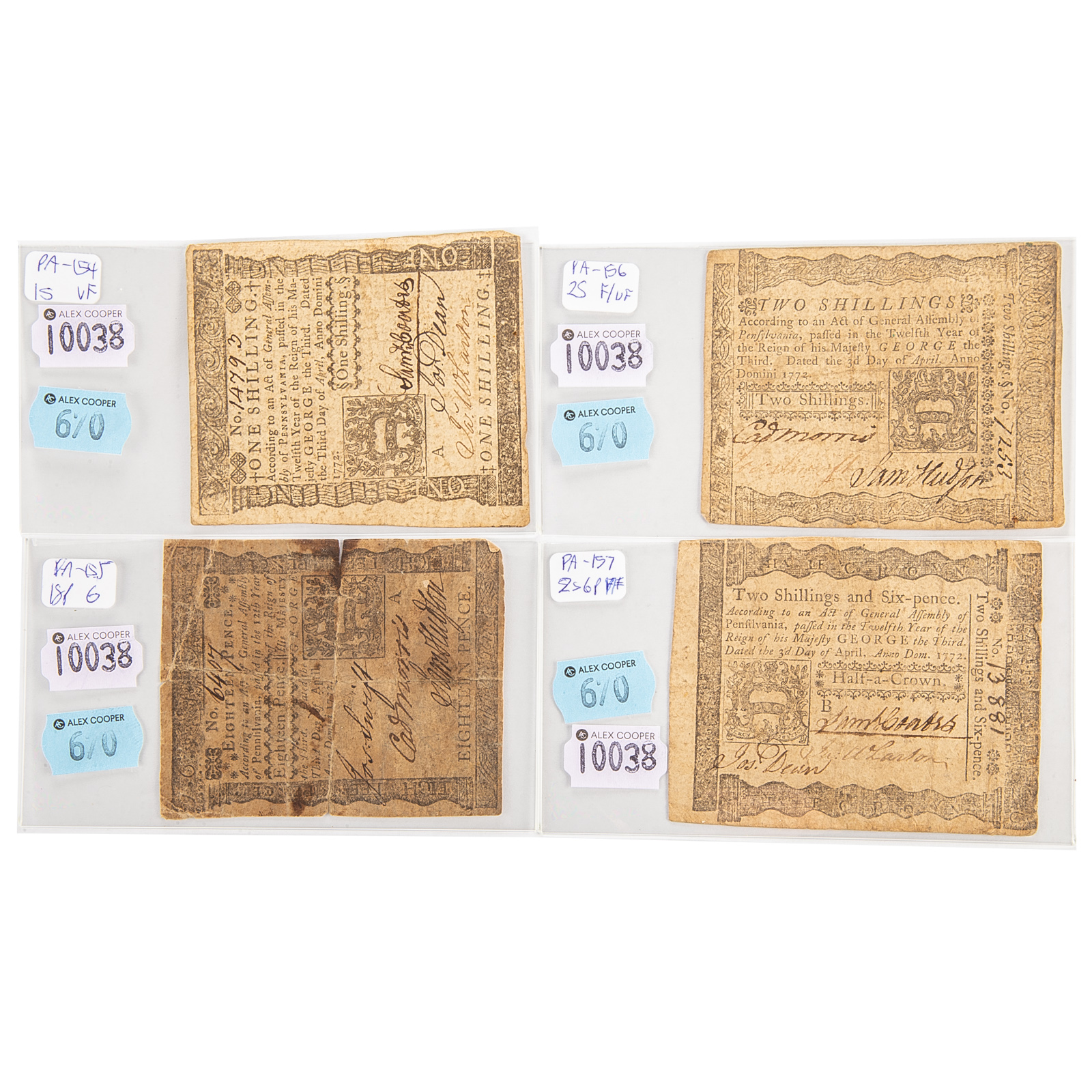 4 SEQUENTIAL PA COLONIAL NOTES