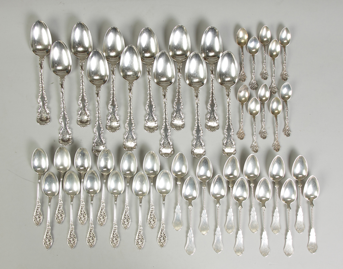 4 Sets of Sterling Silver Spoons 46