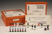 (4) SETS TOY LEAD SOLDIERS - F