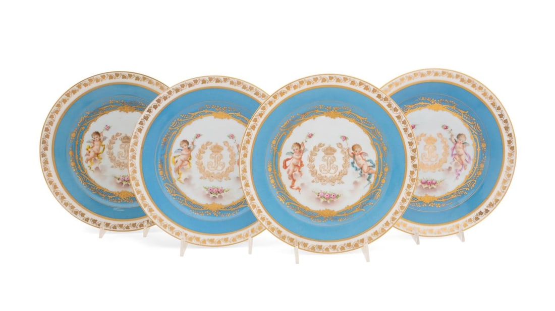 4 SEVRES LOUIS PHILIPPE PUTTI MOTIF