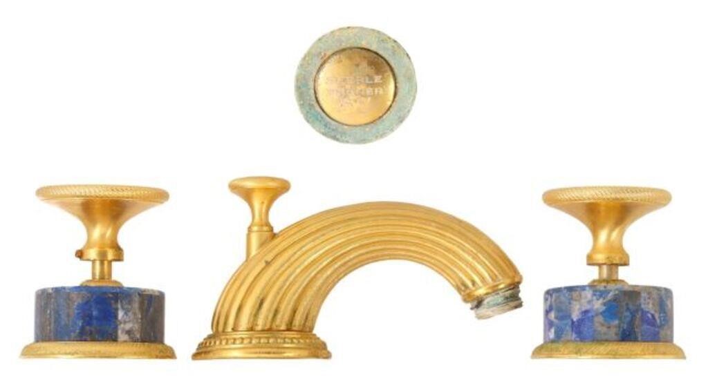 (4) SHERLE WAGNER LAPIS & GILT