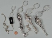 4 SILVER LORGNETTESFour silver