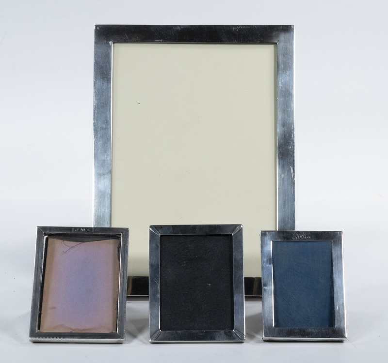 (4) SILVER PICTURE FRAMES Group