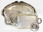 (4) SILVERPLATE AESTHETIC TRAY