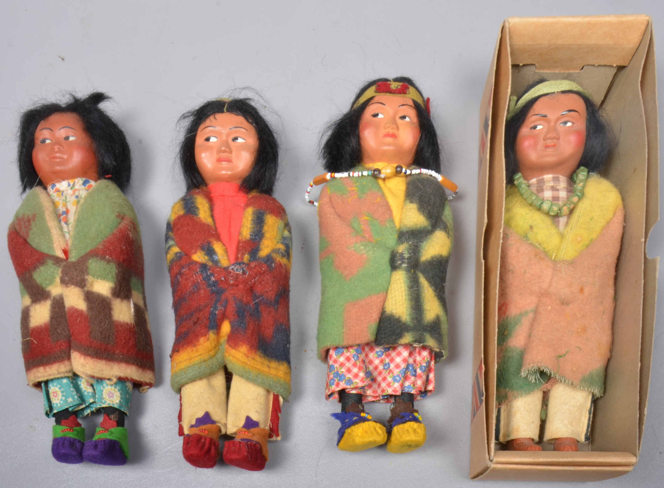 (4) Skookum dolls to include