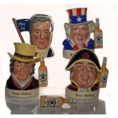 4 SM ROYAL DOULTON CHARACTER J