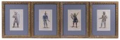 (4) SMALL MILITARY PRINTS, FRA