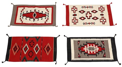(4) SMALL SOUTHWEST WOVEN GEOMETRIC