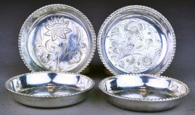(4) Small Sterling Silver DishesAll