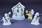 (4) SNOWBABIES - BISQUE PORCEL