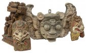 (4) SOUTHEAST ASIAN CARVED WOO