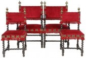 (4) SPANISH BAROQUE STYLE EBON