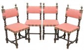 (4) SPANISH BAROQUE STYLE UPHO
