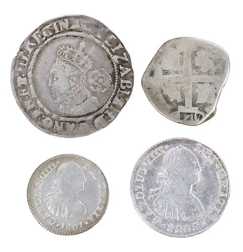 (4) SPANISH COLONIAL SILVER