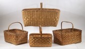 (4) SPLINT FIXED HANDLE BASKET