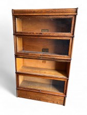 4 STACK QUARTER-SAWN OAK BARRI