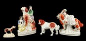 (4) Staffordshire dogs and fig