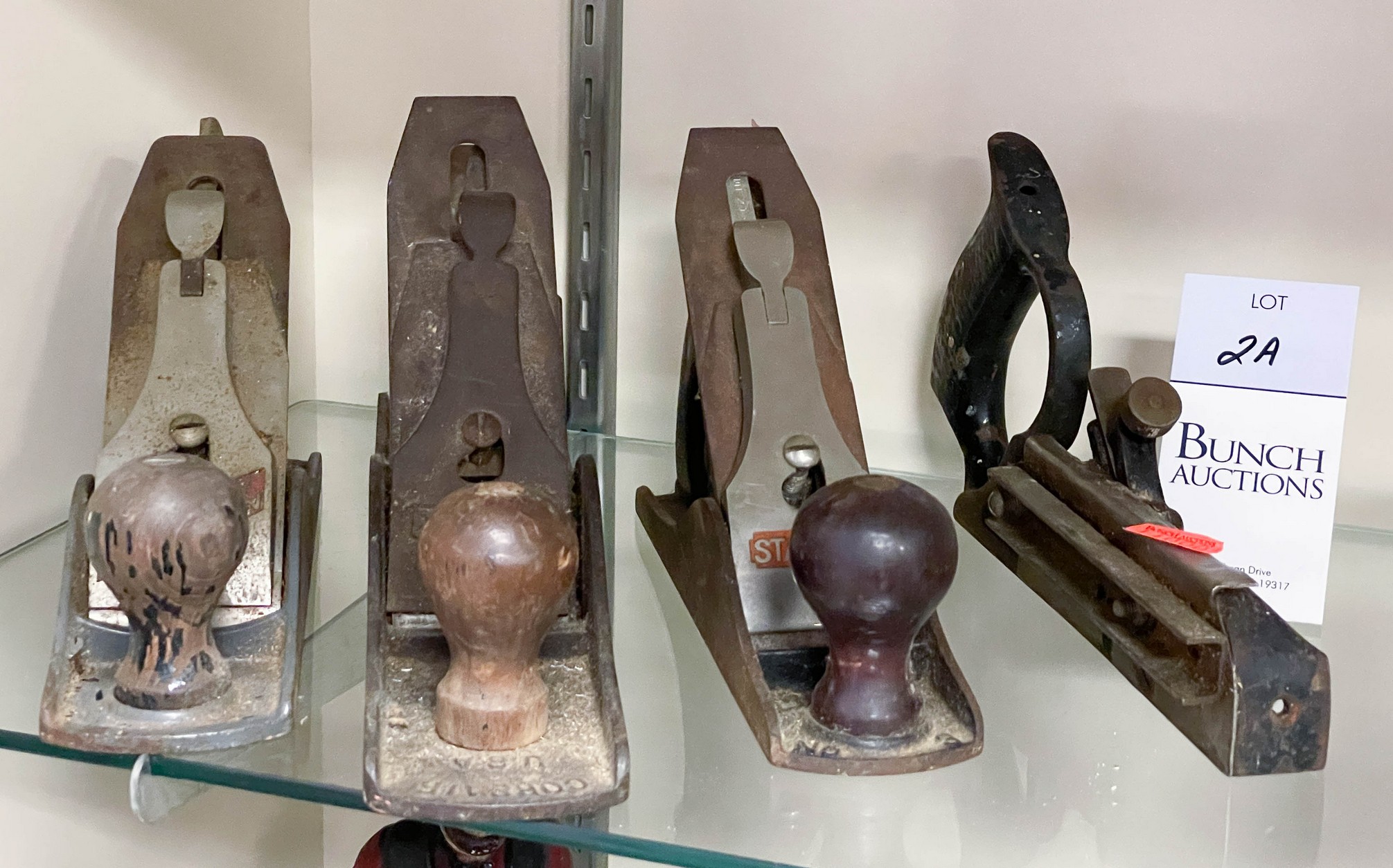 (4) Stanley wood planes, c/o