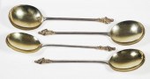 (4) STERLING APOSTLE SPOONS, 1