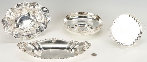 4 STERLING HOLLOWWARE ITEMS,