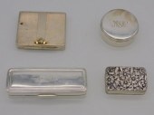 (4) STERLING SILVER BOXES, 20T