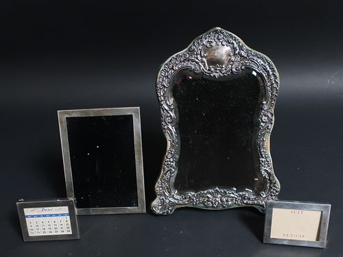 4 STERLING SILVER FRAMED