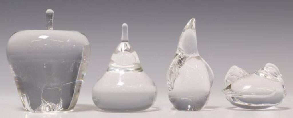 (4) STEUBEN ART GLASS