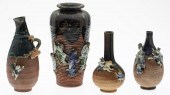 4 SUMIDA GAWA POTTERY VASES4 S