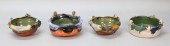 4 SUMIDA POTTERY BOWLS4 Sumida