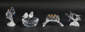 4 SWAROVSKI CRYSTAL BIRD GROUP