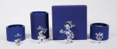 (4) SWAROVSKI CRYSTAL DISNEY F