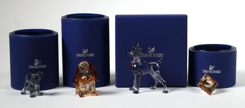 (4) SWAROVSKI CRYSTAL DISNEY LADY