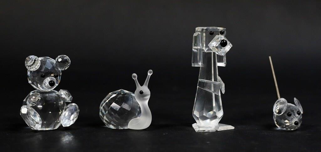 4 SWAROVSKI CRYSTAL FIGURINES4