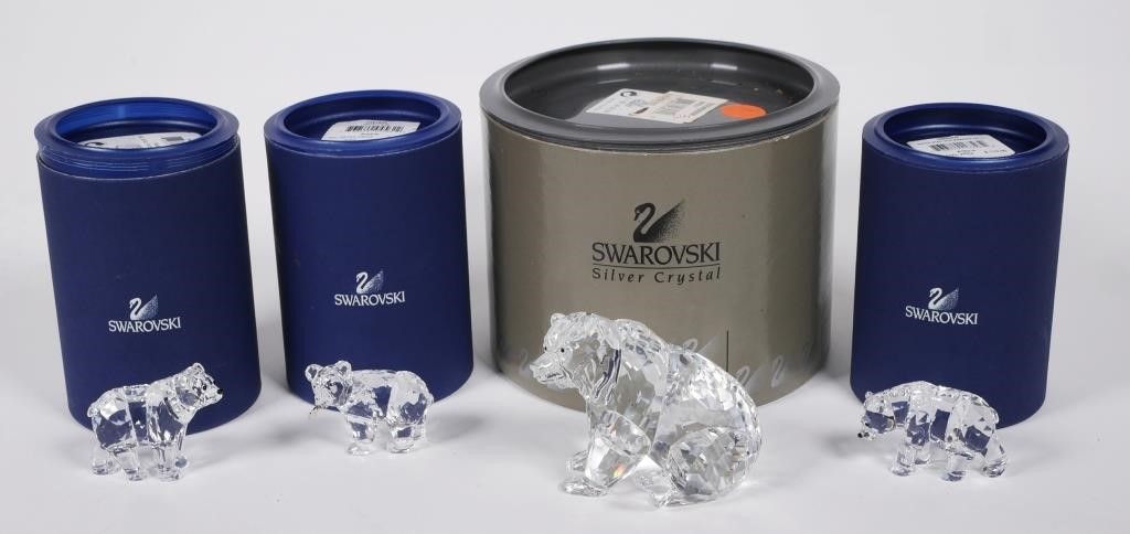 (4) SWAROVSKI CRYSTAL RARE