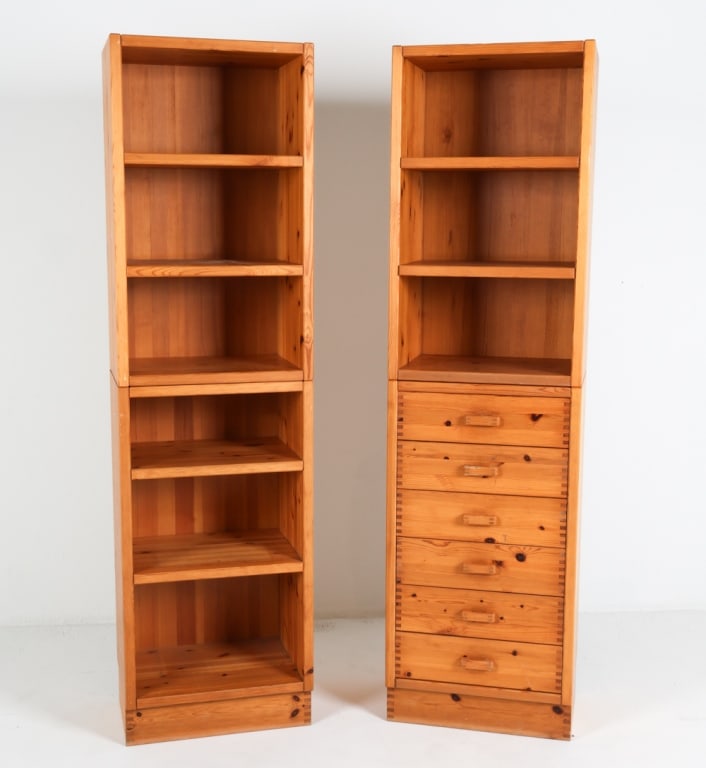 (4) SWEDISH PINE IKEA STACKABLE