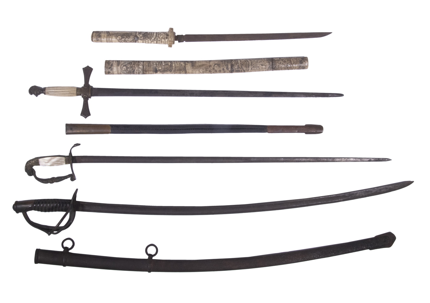 (4) SWORDS Including: 1840 US