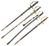(4) SWORDS, TWO CIVIL WAR ERA