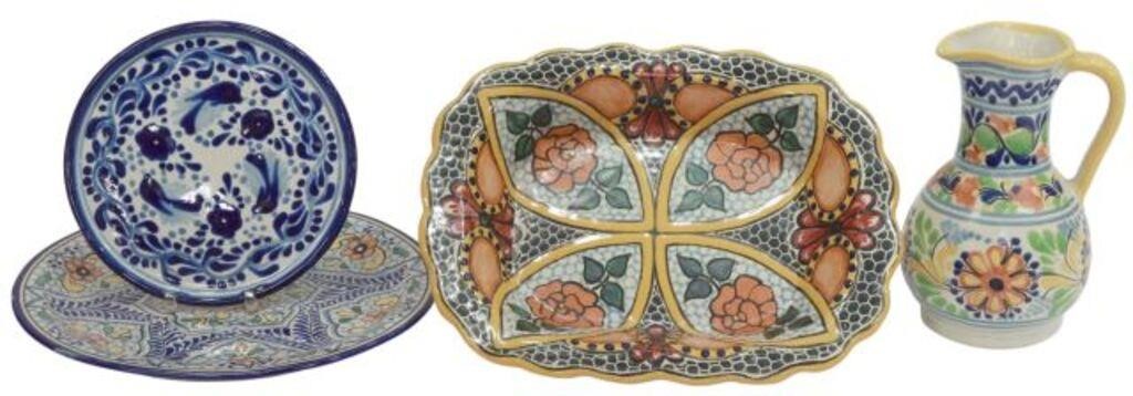 (4) TALAVERA GLAZED POTTERY