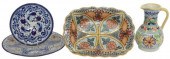 (4) TALAVERA GLAZED POTTERY TA