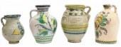 (4)  TALAVERA  POTTERY HANDLED