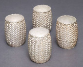 (4) TANE MEXICO SILVER WOVEN P
