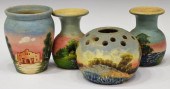 4) TEXAS MEYER POTTERY BLUEBON