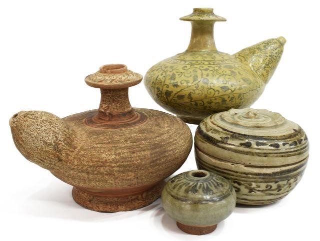 (4) THAI SAWANAKALOKE CERAMIC KENDI