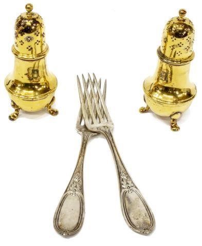 (4) TIFFANY VERMEIL SHAKERS &