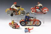 (4) TIN LITHO MOTORCYCLES & (1