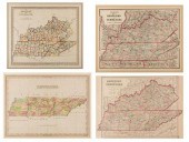 4 TN & KY MAPS, 3 FRAMED1st it