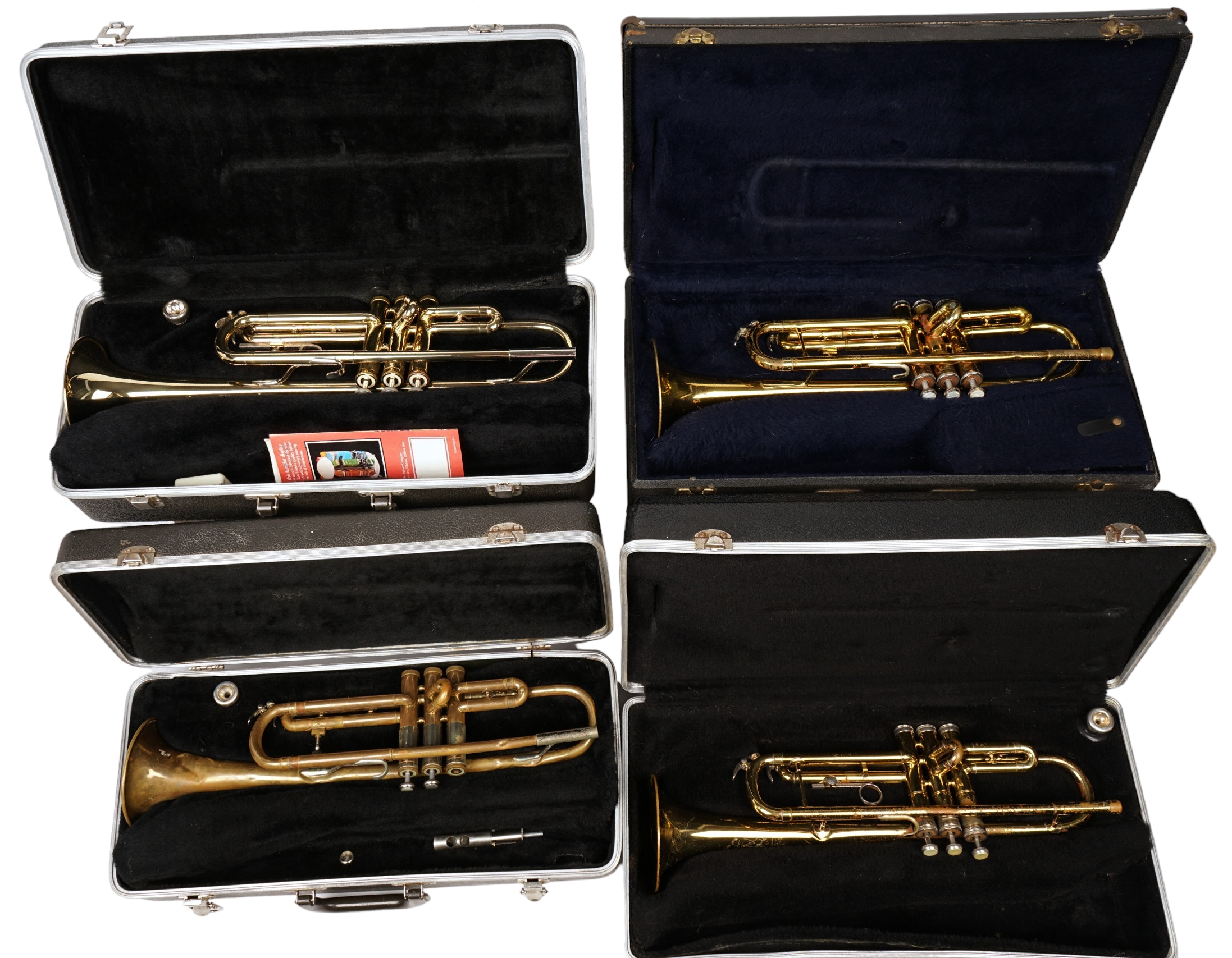 (4) Trumpets, c/o Conn serial