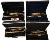 (4) Trumpets, c/o Conn serial