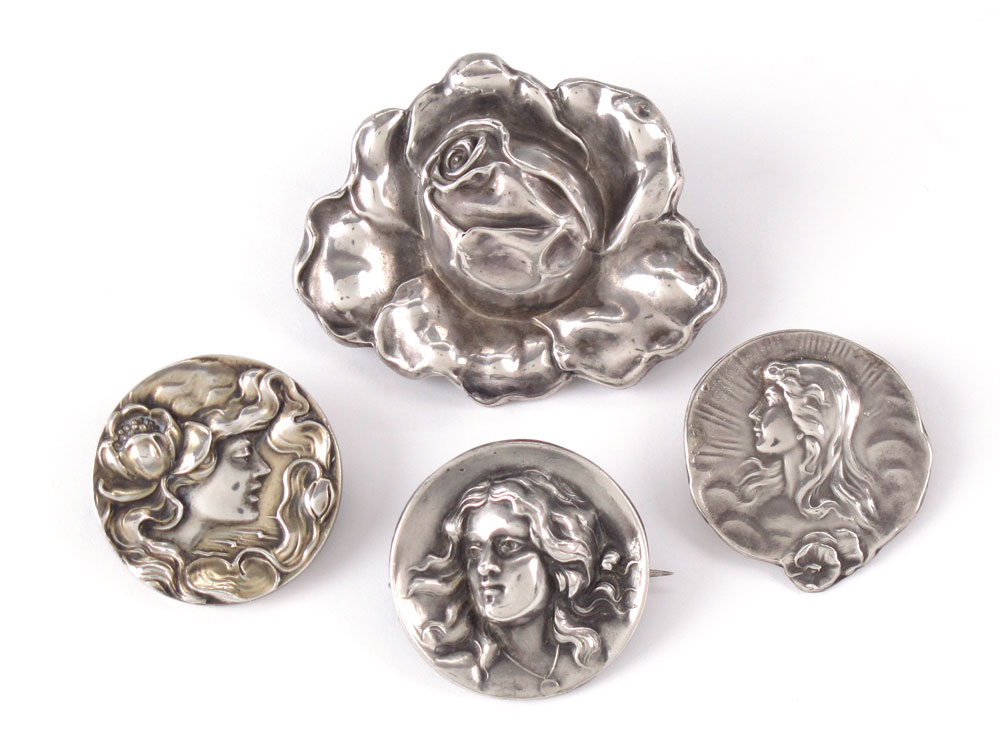 4 UNGER BROTHERS ART NOUVEAU