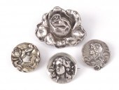 4 UNGER BROTHERS ART NOUVEAU S